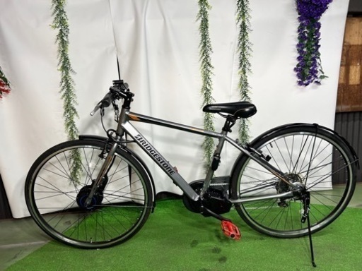 No.233 ブリジストン TBI 電動クロスバイク27インチ B53 2019年 外装7段変速整備済み