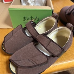 24.5〜25.5cm程度　あゆみケアシューズ　他2足　　
