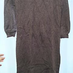 ウール混　ニットワンピースの画像