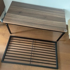 仕切り棚付き、美品ローテーブルの画像