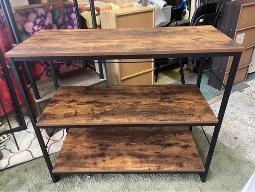 【リサイクルサービス八光】幅100㎝　ニトリ　シェルフ(ステイン 9010)