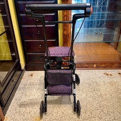 《売約済》【池上店】幸和製作所  tacaof テイコブ 福祉用品 シルバーカー ショッピングカー 歩行支援　テイコブナノンCPS03 プラムパープル の画像