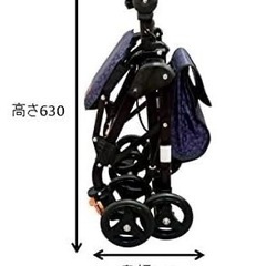 《売約済》【池上店】幸和製作所  tacaof テイコブ 福祉用品 シルバーカー ショッピングカー 歩行支援　テイコブナノンCPS03 プラムパープル の画像