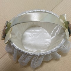 ウエディング　かご　ピローの画像