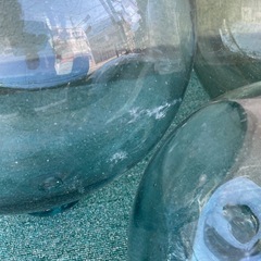 中古　ガラス　浮き球　インテリア　3点セット　レトロの画像