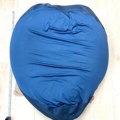 ナフコ ビーズクッション青 65×80×H60 中古品