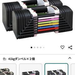 可変式ダンベルMAX41kg×2、インクラインベンチなど