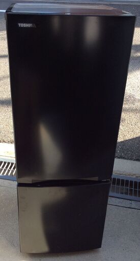 【RKGRE-390】特価！東芝/153L 2ドア冷凍冷蔵庫/GR-T15BS（K)/中古品/2021年製