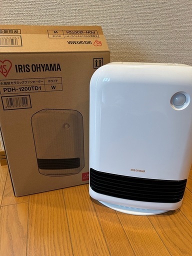 アイリスオーヤマ　PDH-1200TD1-W　セラミックファンヒーター