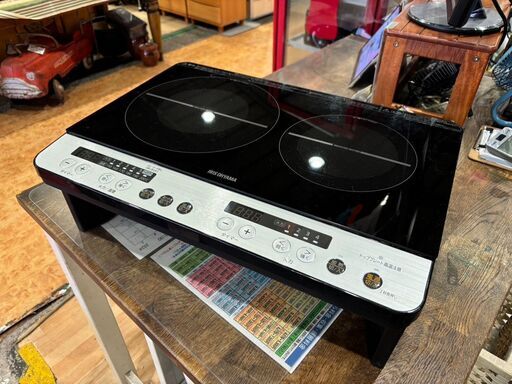 【愛品館 市原店】アイリスオーヤマ　2019年製　IHクッキングヒーター　IHK-W12SP-B【愛市IFC051853-104】