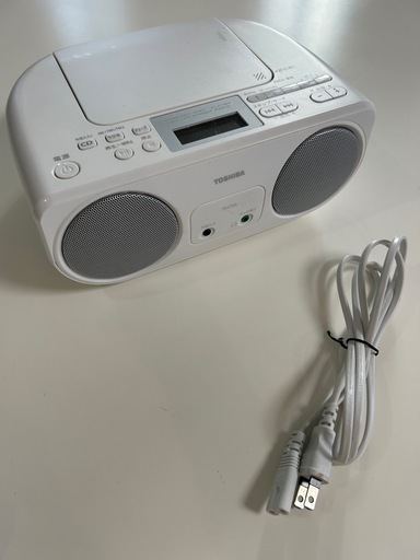 TOSHIBA東芝CDプレイヤーラジオプレイヤーCDラジオTY-C151ホワイト