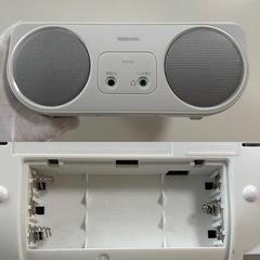 TOSHIBA東芝CDプレイヤーラジオプレイヤーCDラジオTY-C151ホワイトの画像