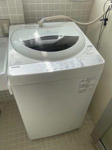 美品　　TOSHIBA 東芝　電気洗濯機　AW-5G6 2019年製　5kg