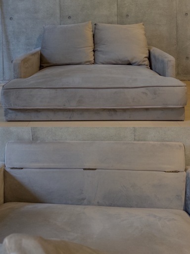 ソファ　グレーソファ　LOWYA