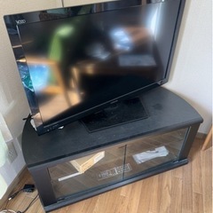 西取手0円　日立37Vテレビとテレビ台　10/14月祝お引き取りのみ