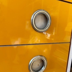 0円★昭和 レトロ 黄色いタンス の画像