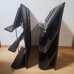 日本製 シューズラック 3段 スリム 組立品 省スペース シューズボックス 2つセット 継ぎ足し可能 靴収納 スリッパ収納の画像