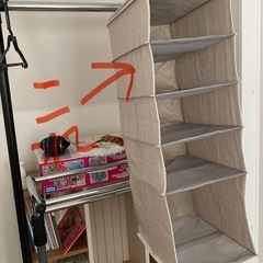 ワードローブハンガー、カバー、吊り棚の画像