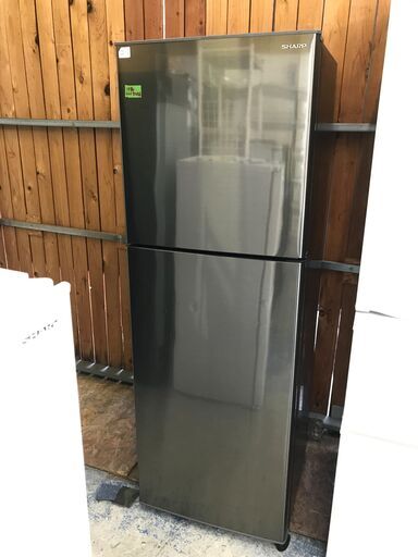 【FU1006】★シャープ SHARP SJ-D23D-S 冷蔵庫 シルバー [225L /2ドア /右開きタイプ]  簡易クリーニング済 堺市 深井 【ジャングルジャングル深井店】