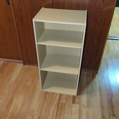 カラーボックス　ベージュ　収納　家具