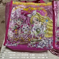 プリキュア　缶バック、ビニールバック、ショルダーバッグ　4点セットの画像