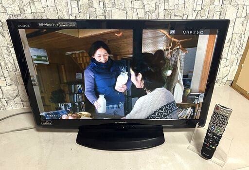 【終】【G595】SHARP/シャープ/TV/AQUOS/アクオス/液晶テレビ /32V型/LC-32V5/2011年製/リモコン付/動作確認済/中古品