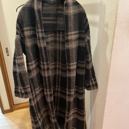 le.coeur blanc ルクールブラン イタリアンエアリーチェック ガウン　コート
