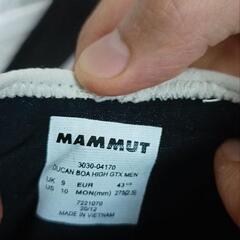 登山靴　マムートDucan Boa High　デュカン ボア ハイ GTX　27.5

の画像