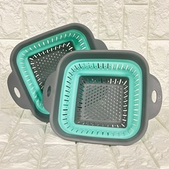 ❤️新品未使用❤️2個セット 折りたたみ式 水切りざる 