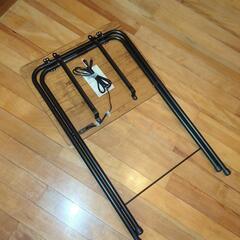 棚　茶色　折りたたみ　家具　コンセントの画像