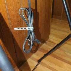 棚　茶色　折りたたみ　家具　コンセントの画像