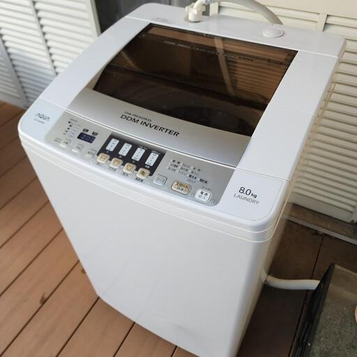 美品 洗濯機 8.0kg 2013年製 動作確認済