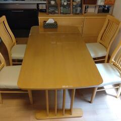 【美品】ダイニングテーブル　チェア4脚セットの画像