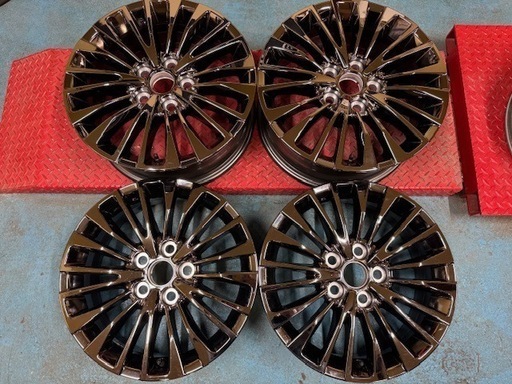 新車外し トヨタ 40系 アルファード エグゼクティブラウンジ 純正 17インチ 6.5J PCD120 +40 4本セット スパッタリング