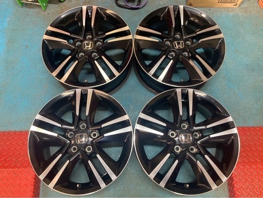 ホンダ RCオデッセイ 純正 17インチ 7j +55 PCD114.3 ブラックポリッシュ
