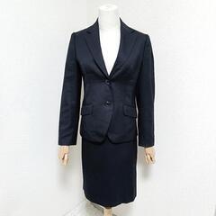 ジェイプレス 美品 スカートセットアップ シングルジャケット 黒色 ウール 9 M  レディースの画像