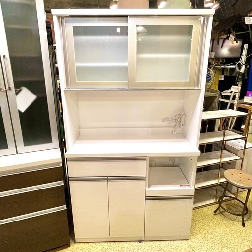 《売約済》【池上店】 ニトリ リガーレ 食器棚 システムキッチンボード レンジボード キッチンボード ユニット キッチン収納 カップボード