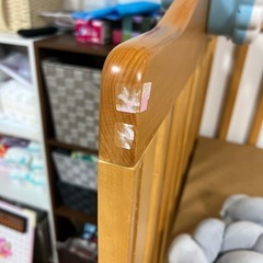 【値下げ‼️】今週引き取り希望‼️ベビーベッド＆ベッドガードのセットの画像