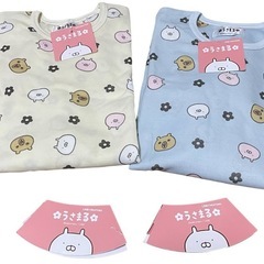【新品タグ付き】うさまる ルームウェア パジャマ 2枚セット 160㎝の画像