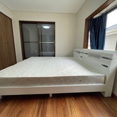 シングルベッド×2、マットレス付きの画像