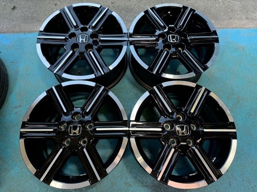状態良好 ホンダ ヴェゼル 純正 16インチ 7j +50 PCD114.3 ブラックポリッシュ