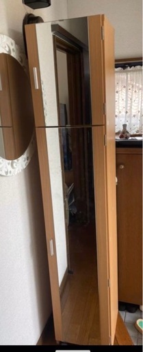 全身ミラー付き収納ドレッサー