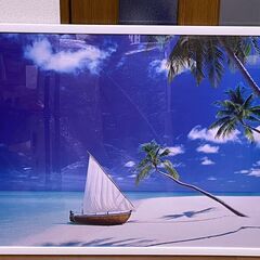 ポスターパネル・白（ビーチ）
