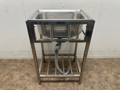 ステンレス　業務用　1層シンク流し台　厨房　飲食店　W5２０ｘD４１０ｘH８００ｍｍ