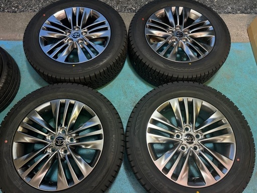 新品スタッドレス 40アルファード 純正 18インチ 7j +40 PCD120 グッドイヤー アイスナビ8 225/60R18 2024年 バランス調整済み