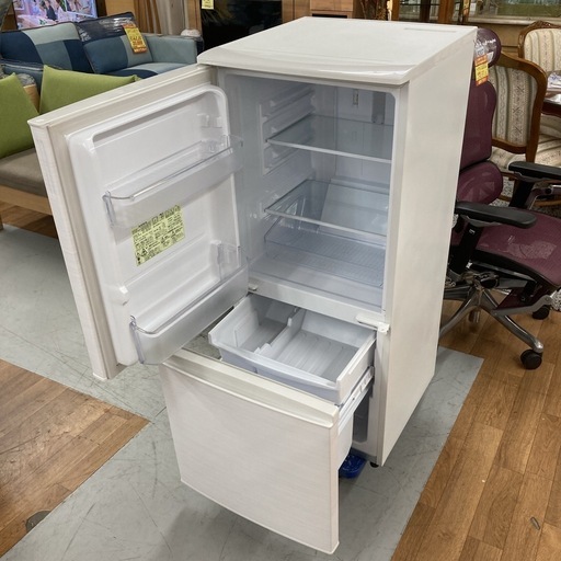 S101 ⭐ SHARP 2ドア冷蔵庫（137L 付け替えドア）20年製 SJ-D14F