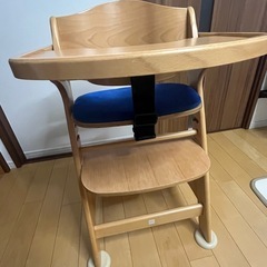 KATOJI ベビーチェア ファニカ 木製 テーブル ガード付 ハイチェア 美品の画像