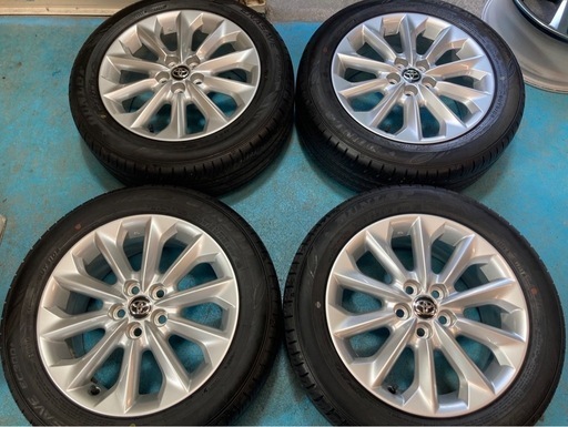 トヨタ カローラツーリング 純正 16インチ 7j +50 PCD100 ダンロップ EC300 205/55R16 2019年