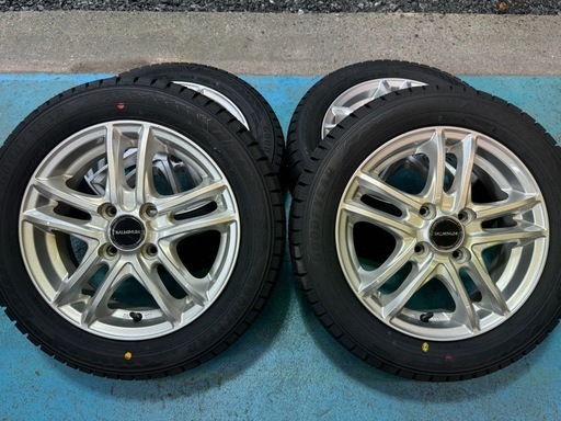 新品スタッドレスセット バルミナ 14インチ 4.5j +45 グッドイヤー アイスナビ8 155/65R14 2024年 バランス調整済み送料無料