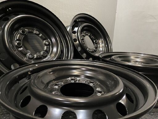 【新車外し】TOYOTA トヨタ 200系ハイエース 純正ホイール 純正スチールホイール 15インチ 4本 6J6HPCD139.7+35　(VHZ307)